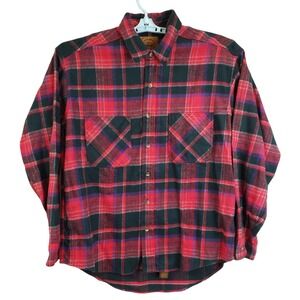 Vintage St. John's Bay Men's Large Heavyweight Flannel Button Up Shirt Deadstock